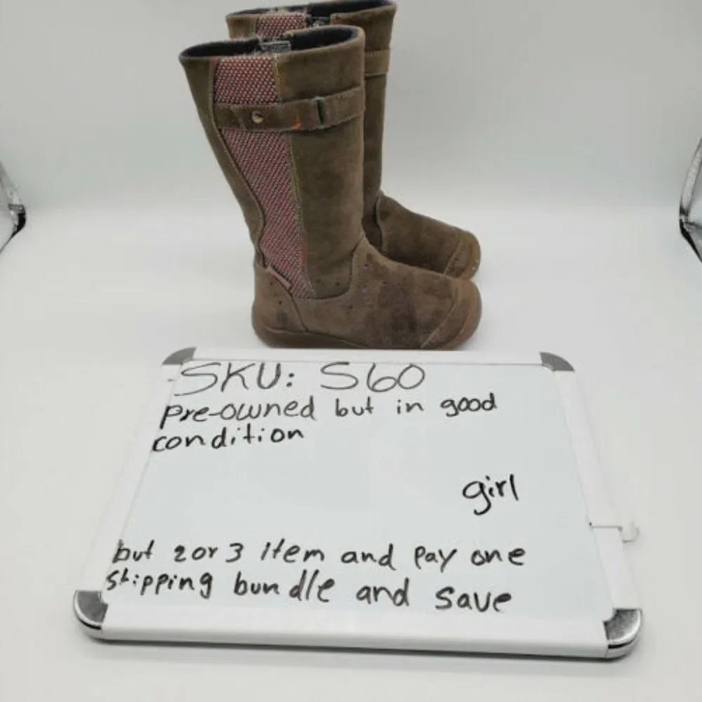 Keen Girls Brown Adjustable Round Toe Winter Boots‎